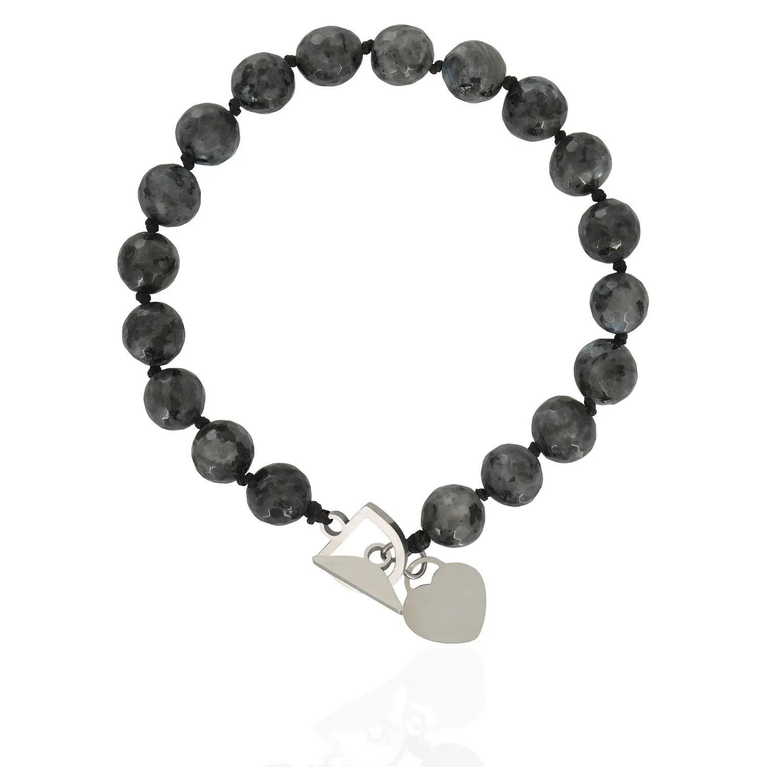 eki-grey-1 Extra small EKI κολιέ με ημιπολύτιμους λίθους γκρι - Image 1