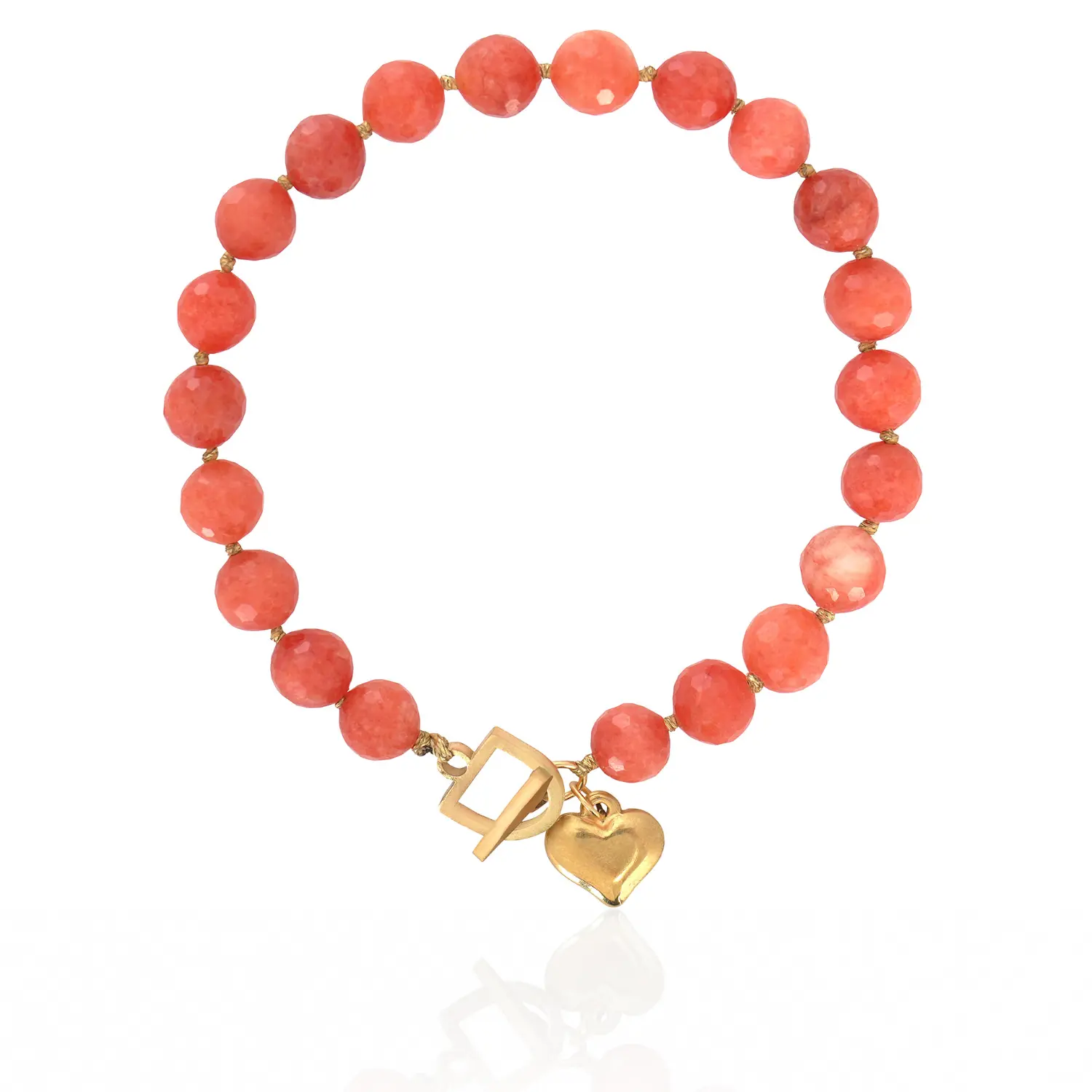 eki-orange-1 Extra small EKI κολιέ με ημιπολύτιμους λίθους πορτοκαλί - Image 1