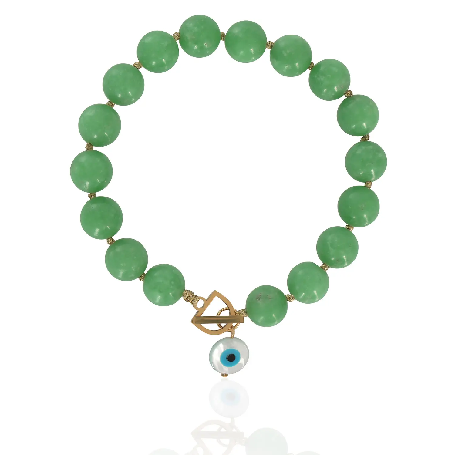 tami-green-1 Extra extra small TAMI κολιέ με ημιπολύτιμους λίθους πράσινο - Image 1
