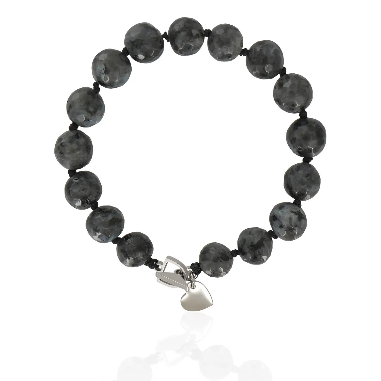 tami-grey-1 Extra extra small TAMI κολιέ με ημιπολύτιμους λίθους γκρι - Image 1